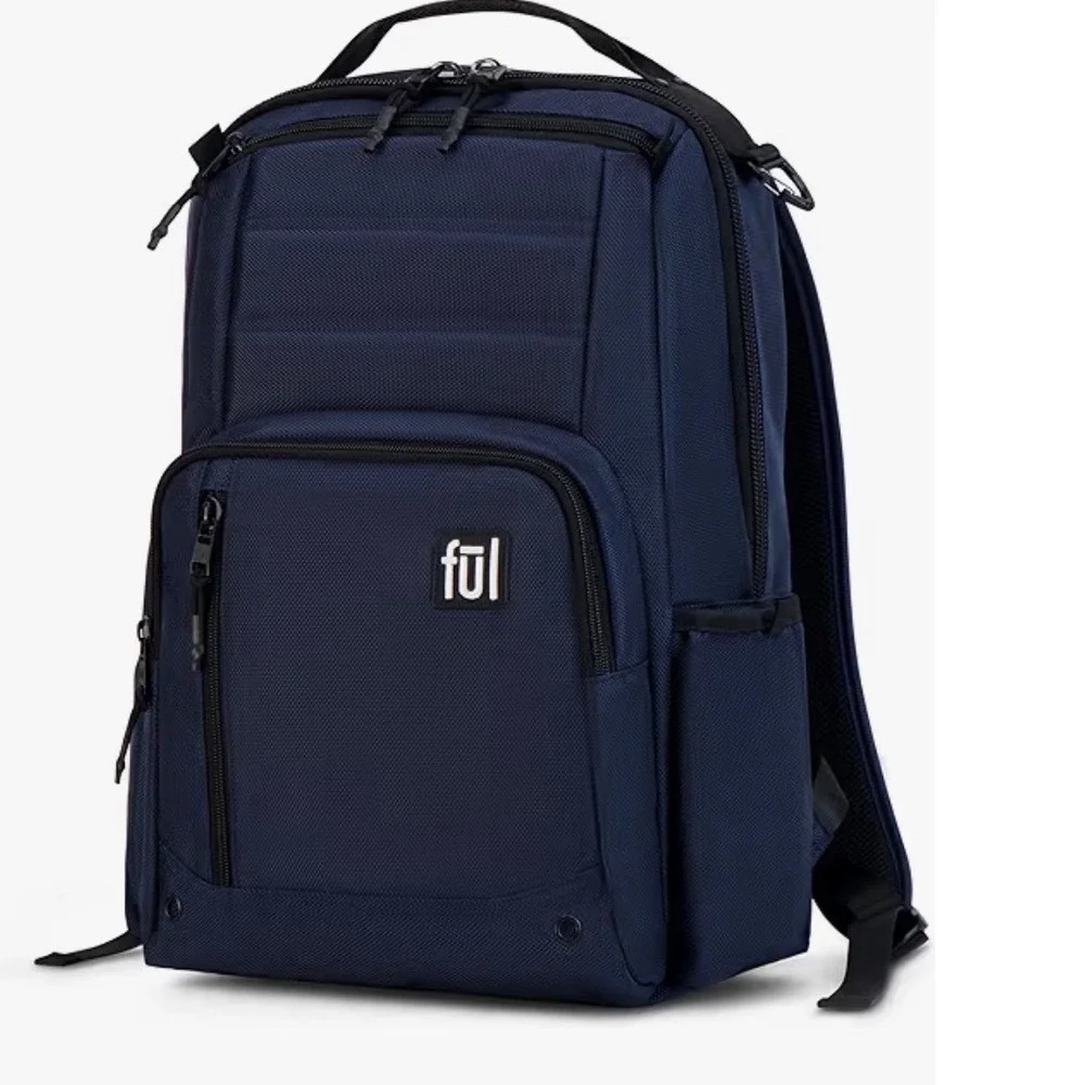 FUL Tactics Phantom Backpack OS Navy Blue Laptop Sleeve Tech Travel FLMB0061-410